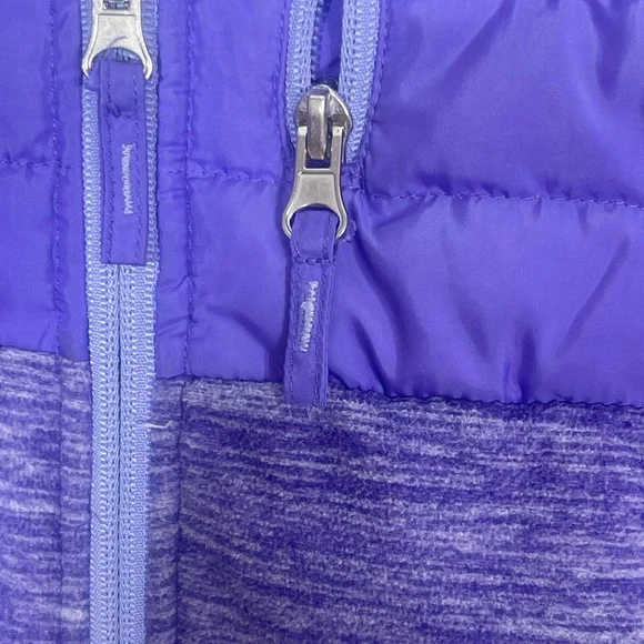 Free country hybrid puffer jacket down knit coat purple girls small 7/8 athletic - Picture 4 of 5